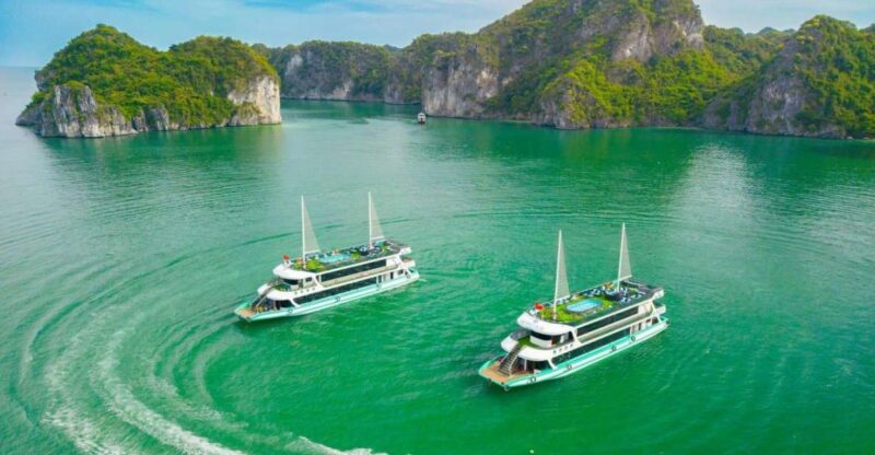 05-Star Day Cruises W/ Jacuzzi(Free Transfers To/From Hanoi) - Key Points