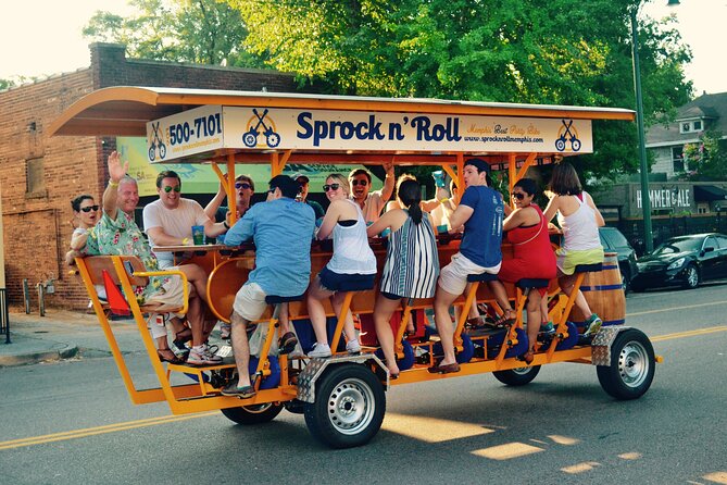 1.5-Hour Public Party Bike Ride in Downtown Memphis - Maximum Rider Weight