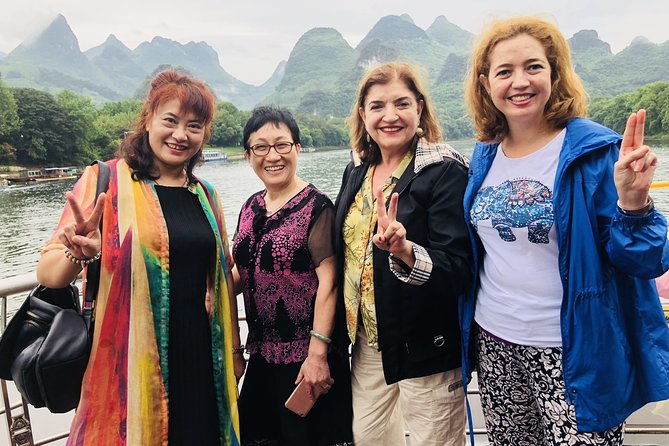 1 Day Private Tour: Li River Cruise From Guilin & Yangshuo Biking - Dining and Onboard Experiences