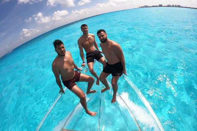 1-hour Clear Boat Tour in Nichupte Lagoon from Cancun - Key Points