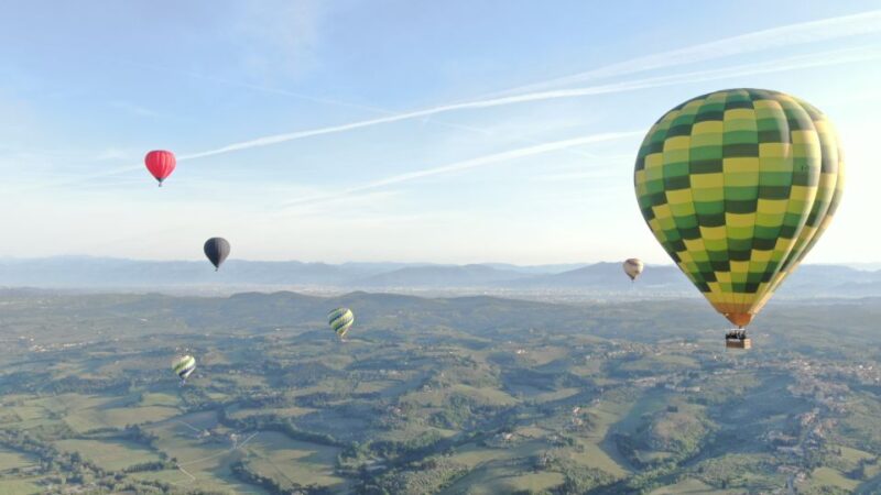 1-Hour Hot Air Balloon Flight Over Tuscany From Lucca - Key Points