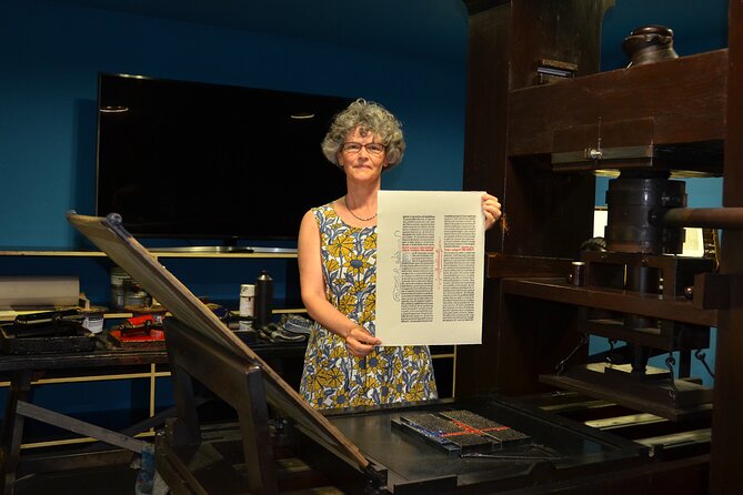 1 Hour Private Guided Tour: Gutenberg Museum Mainz - Meeting and Pickup