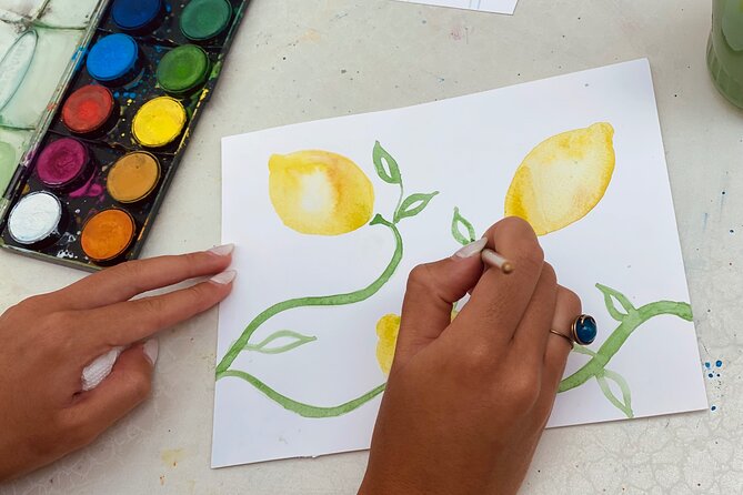 1 Hour Watercolor Workshop in Parikia Paros! - Unique Souvenir Creation