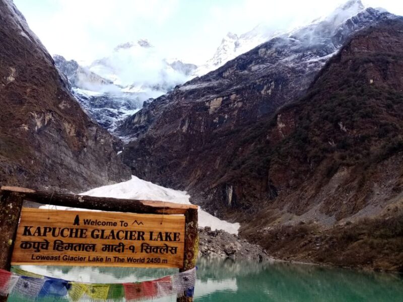 1 Night 2 Day Kapuche Glacier Lake Trek From Pokhara - Key Points