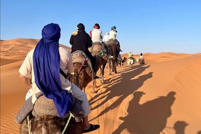 1 Night in Desert Camp Merzouga & Camel Ride & Back by Jeep (4x4) - Inclusions