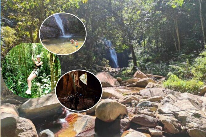 16 Lines Zipline, Cave, Hiking & Biausevu Waterfall Combo Tour - Key Points
