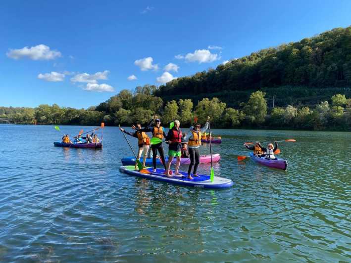 1h30 of Supersize Paddle on the Saône River Near Lyon - Key Points