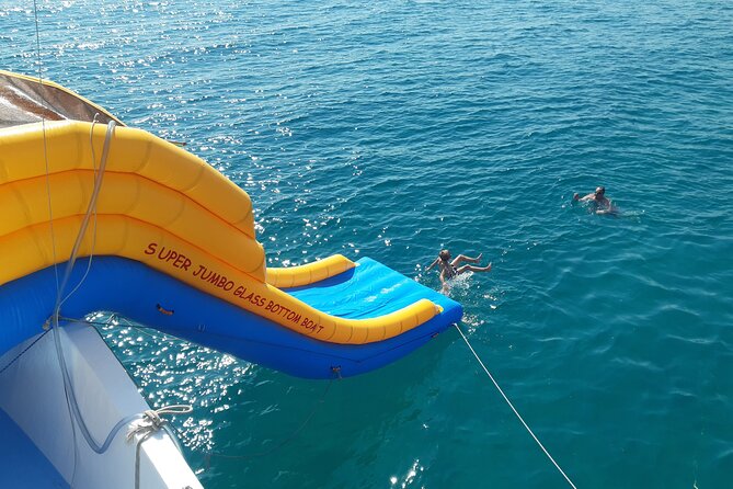 2.5 Hour Glass Bottom Boat Trip, Snorkeling, Sliding and Fun - Meeting and Pickup