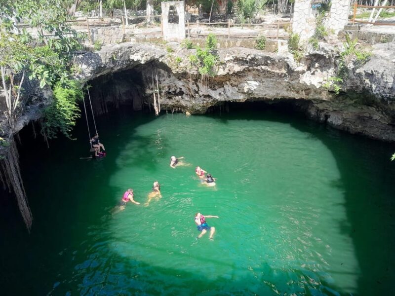 2 Cenotes, 1 Lagoon & Playa Paraiso From Playa Del Carmen - Key Points