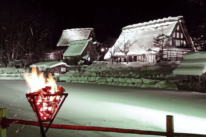 2-Day Bus Tour to Shirakawago & Hida No Sato Winter Illumination - Accommodation and Admission Fees