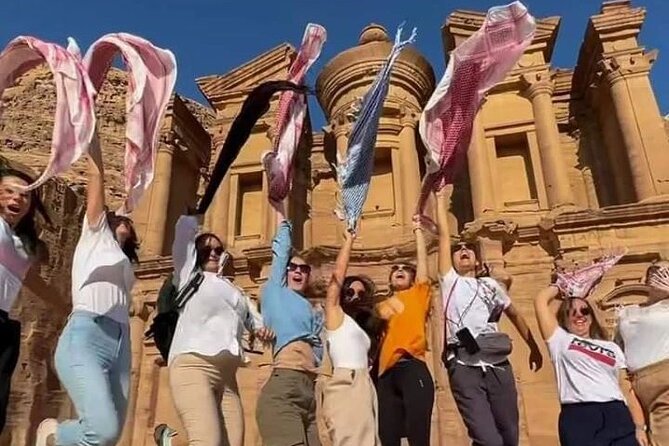 2-Days Tour From Amman To Petra Wadi Rum Dead Sea Back To Amman - Floating in the Dead Sea