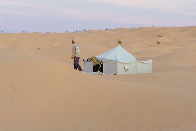 2 Days Tour to Douz & Ksar Ghilan Oasis. and an Overnight in the Sahara Under Bedouin Tent .. Dinner in the Camp, Private Jeep - With English Speaking Guide. - Accessibility Information
