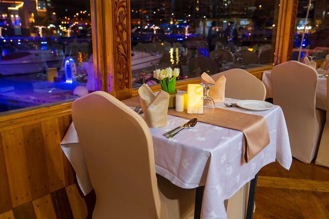 2-Hour Dubai Marina Dinner Cruise - Departure and Pickup Details