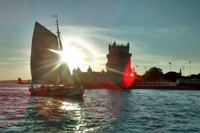 2-Hour Lisbon Traditional Boats Sunset Cruise With White Wine - Multilingual On-board Host