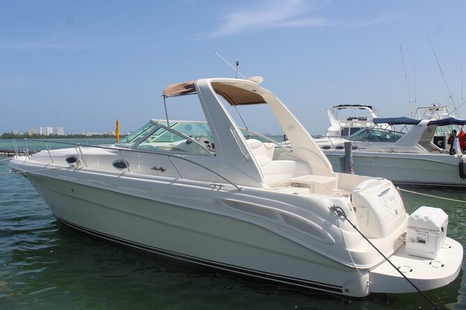 2-Hour Private Sunset Cruise on a Luxury Yacht in Cancun Bay 25P18 - Location and Meeting Details