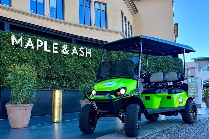2 Hour Stretch Limo Golf Cart Tour Sunset and City Lights - Tour Logistics