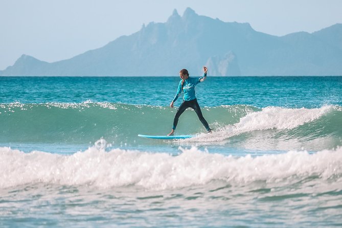 2 Hour Surf Lesson - Te Arai Beach - Gaining Confidence After Lesson
