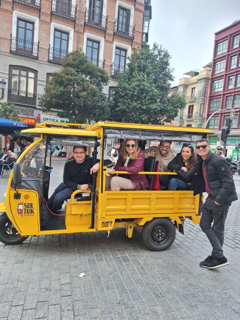 2-Hour Tuk Tuk Tour of the Best of Madrid With Audio Guide - Iconic Landmarks and Hidden Gems