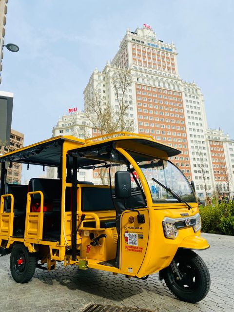 2-Hour Tuk Tuk Tour of the Best of Madrid With Audio Guide - Cancellation Policy and Reservations