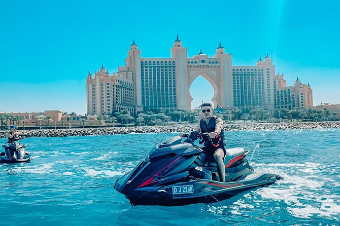 2 Hours Jet Ski Tour Dubai - Atlantis -Jbr -Burj Al Arab - Burj Khalifa Views - Meeting Point and Pickup