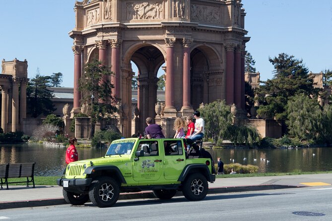 2 or 3 Hour Private Group San Francisco City Tour Open-air Jeep - Inclusions