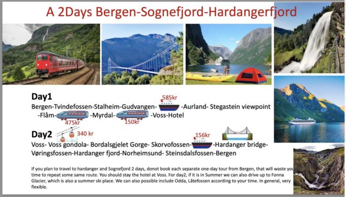 2days Tour to Hardanger and Flåm or Sognfjord Glacier Flexib - Important Information