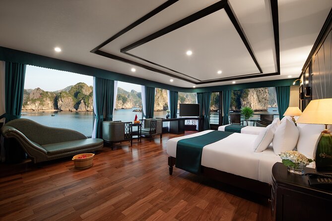 3-Day Luxury Halong Bay With Aspira Cruise: Kayaking, Meals, Cave - Accommodation and Dining Amenities