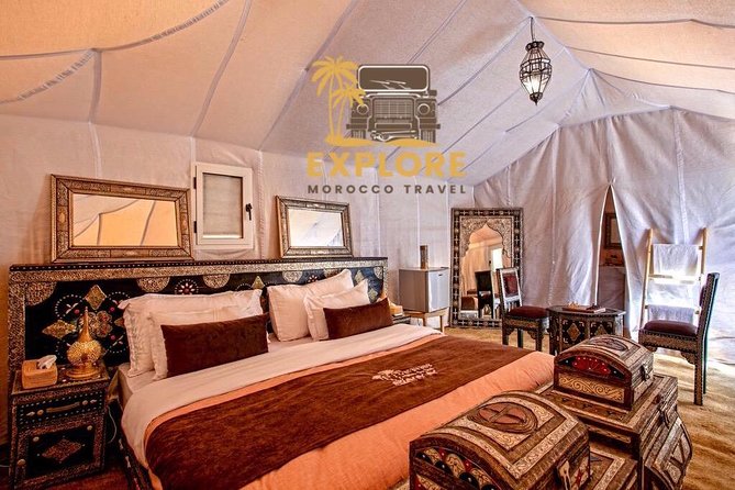 3 Days Private Tour From Marrakech to Fes With Luxury Desert Camp - Luxury Desert Camp Stay