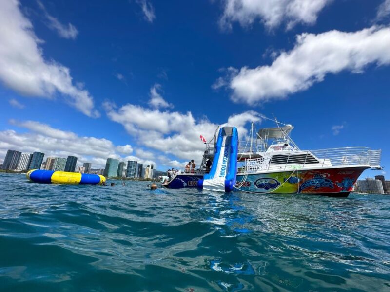 3 Hour Waikiki Waterslide and Ocean Playground Cruise - Itinerary Details