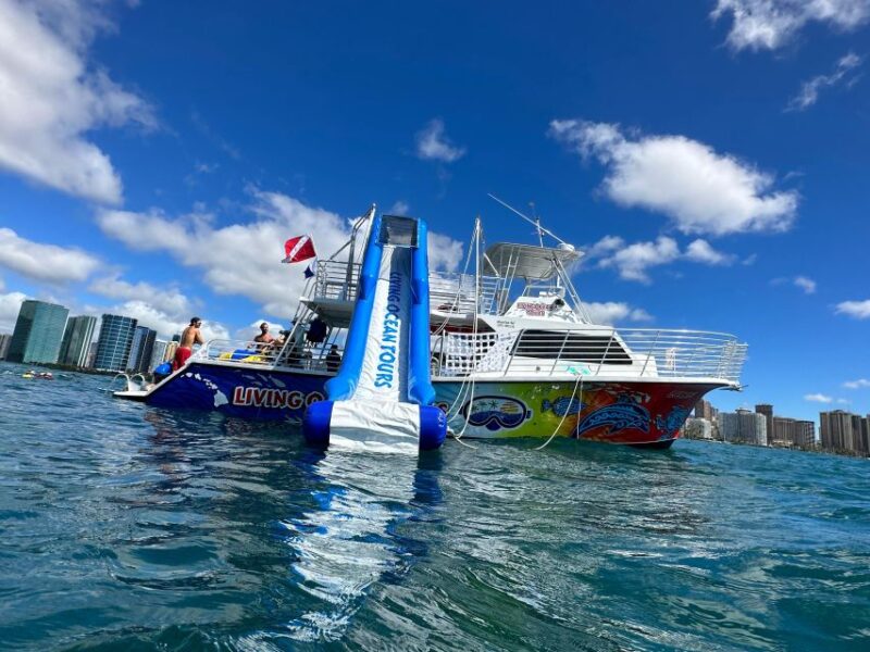 3 Hour Waikiki Waterslide and Ocean Playground Cruise - Aquatic Adventures