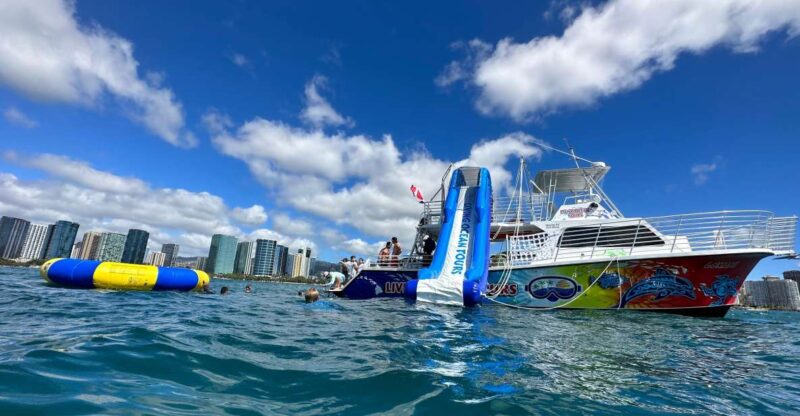 3 Hour Waikiki Waterslide and Ocean Playground Cruise - Booking and Cancellation