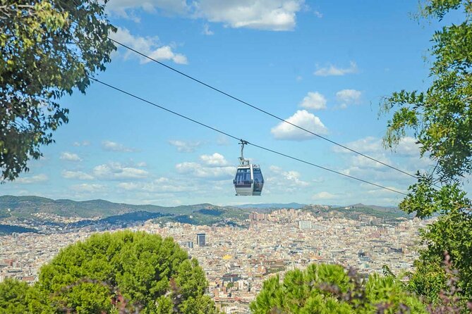 360° Barcelona E-Bike Tour, Montjuic Cable Car and Boat Cruise - Montjuic Cable Car Experience