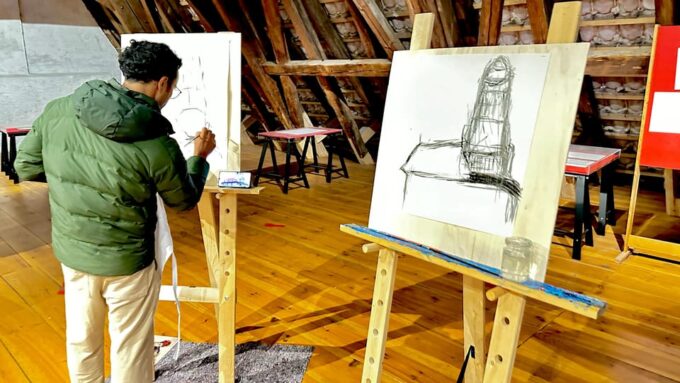 3h Art Workshop in St. Jost Attic in Heart of Krumlov - Lasting Memories