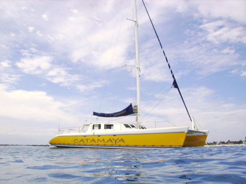 4-Hour Luxury Catamaran Cruise From Puerto Aventuras - Cruise Itinerary