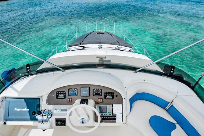 4-Hour Private 50 Azimut Yacht Tour With Food, Open Bar & Snorkeling - Dock Fee and Private Nature