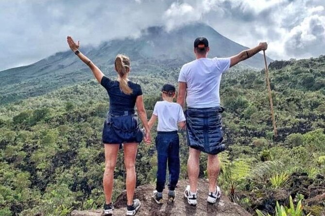 4-in-1 Arenal Hanging Bridges, La Fortuna Waterfall, Volcano Hike & Hot Springs - Exploring La Fortuna Waterfall