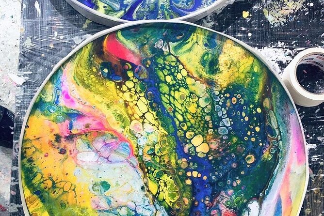 40 Minutes Private Fluid Art Class in Los Angeles - Included Materials for Class