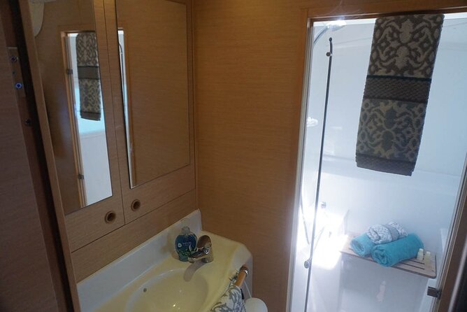 5-Hour Private 38 Luxury Catamaran 2-Stop Tour W/ Food, Open Bar & Snorkeling - Fishing and Swimming at La Bacona