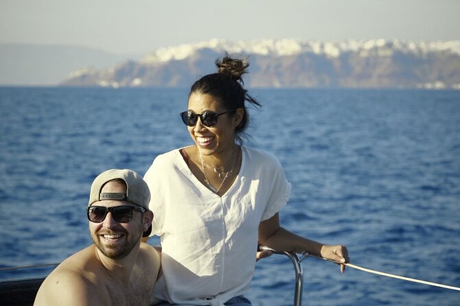 5HOUR Private Santorini Luxury Catamaran Cruise With Greek Meal - Confirmation and Additional Info