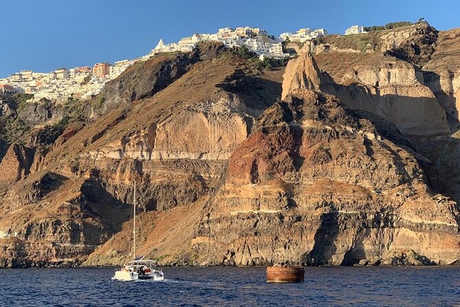 5HOUR Private Santorini Luxury Catamaran Cruise With Greek Meal - Cruise Duration and Type