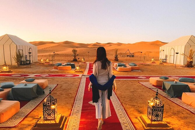 7 Days Chefchaouen Private Morocco Tour to Desert and Marrakech - Luxury Desert Camp Experience