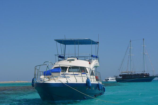 8-Hour Private Yacht Charter Exclusive & Lunch Transfer -Hurghada - Explore Hurghadas Coastal Wonders