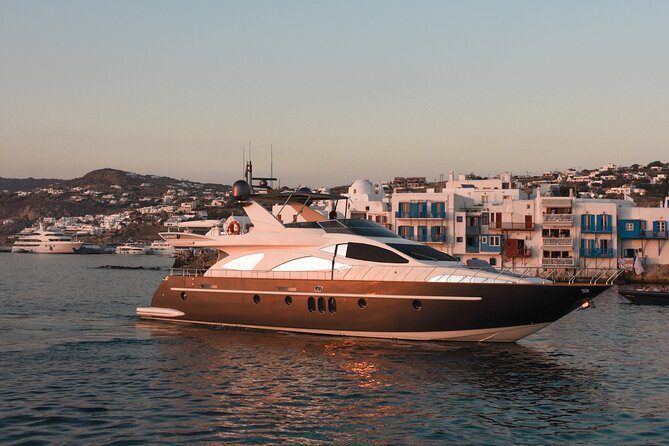 8 Hour Private Yacht Cruise in Delos Rhenia Mykonos Ferretti 830 - Schedule and Accessibility