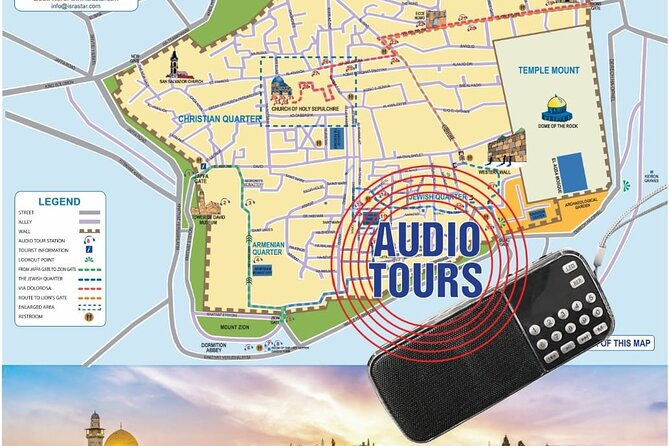 9 Languages Audio Guide For Jerusalem Old City - Key Points