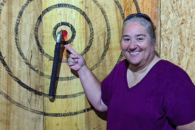 90 Minute Axe Throwing Guided Experience St Pete Hatchet Hangout - WATL Certified Axes