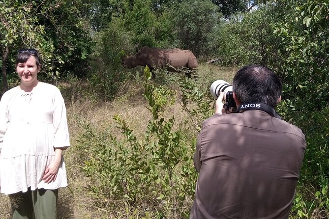 A Game Drive Plus White Rhino Short Walk - Pickup and Transport