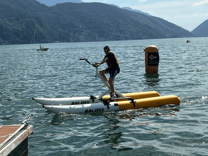 A Water Bike Adventure on Lake Lugano - Exploring Lakeside Towns
