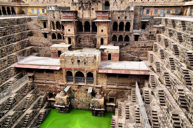 Abhaneri: Chand Baori Step Well Sightseeing by Guide & Tickets - Architectural Highlights of Chand Baori