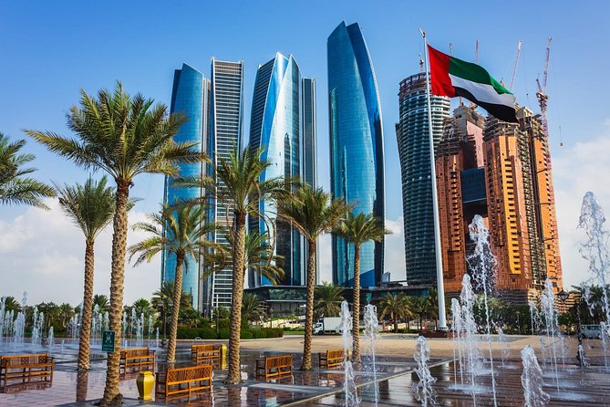 Abu Dhabi City Tour, Grand Mosque, Emirates Palace & The Louvre - Ferrari World Photo Stop