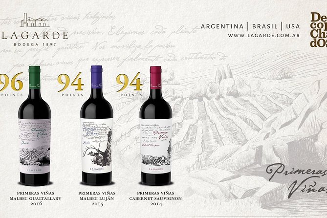 Achaval Ferrer + Carmelo Patti + Lagarde Lunch. Private Transfer - Michelin-Recommended Lagarde Winery Lunch